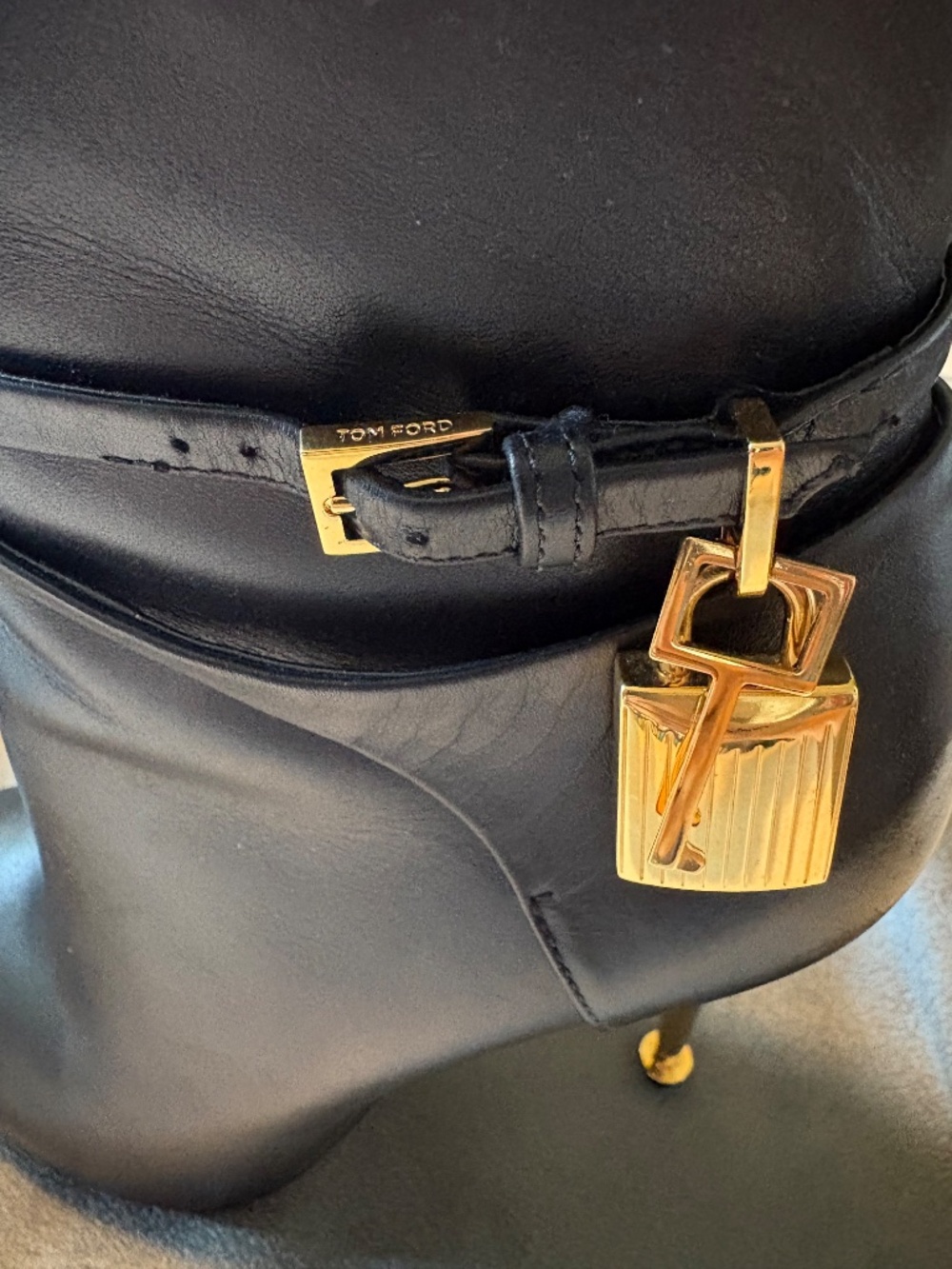 TOM FORD PADLOCK ANKLE BOOTIES - Picture 3 of 14